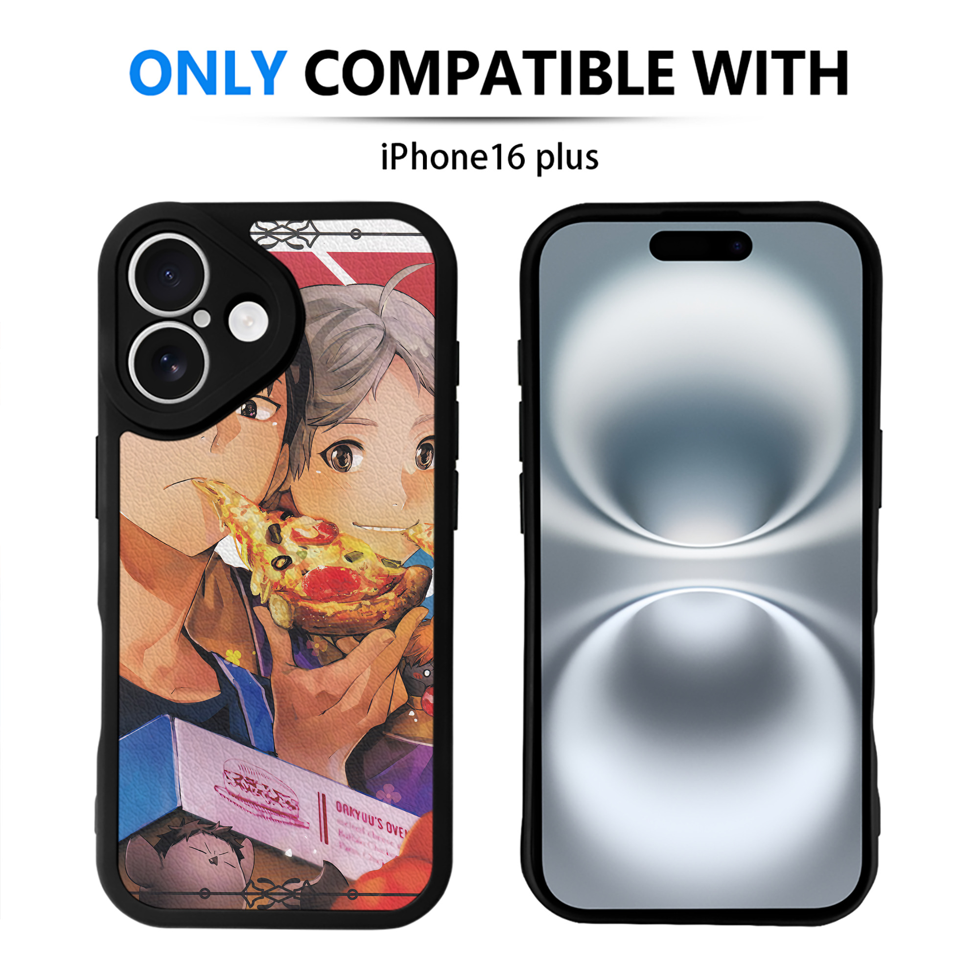 （画像用） ハイキュー!! Haikyu!! 【iPhone 16シリーズ対応】シリコンスマホケース（レザー調） 材質：シリコン